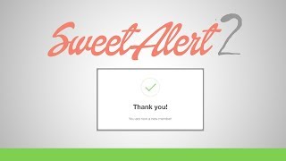 Animated alert with Sweet Alert 2 Tutorial [upl. by Mace750]