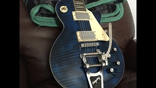 Guitar Project  Install Bigsby B7 amp Vibramate on Les Paul Style Guitar Agile AL2000 [upl. by Yespmed45]