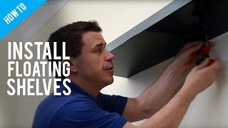 How To Hang Floating Shelves On A Stud Wall [upl. by Nrehtac]