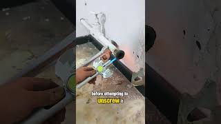 Struggling to loosen an old metal pipe connection Try this method plumbingtech [upl. by Nwahsud423]