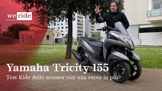 Yamaha Tricity 155 2024  Test Ride dello scooter 3 ruote giapponese [upl. by Mihalco868]