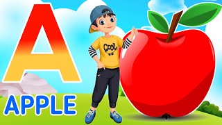 A For Apple Song I A For Apple B For Ball C For Cat D For Dog I Preschool Learning Video  ABCD Song [upl. by Sanders]