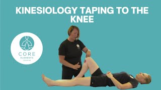 Kinesiology Taping to the Knee Joint [upl. by Muncey822]