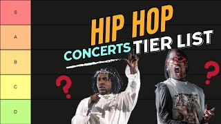 HIP HOP CONCERTS TIER LIST [upl. by Rudolf]