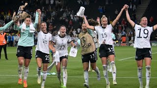 Deutsche Frauen stürmen ins Finale der FußballEM [upl. by Weylin]