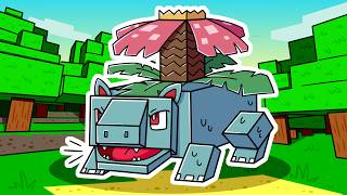 I Survived 1000 DAYS as the GRASS POKEMON BULBASAUR in HARDCORE Minecraft Pokemon Mobs Compilation [upl. by Erskine]