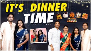 Its Dinner Time Telugu Vlogs Wedding Vlog Ushas Diary [upl. by Elyk435]