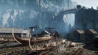 Witcher 3 Ambience  Skellige harbour [upl. by Hayn]