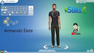 Armandó Élete The Sims 4 Live 01  Szerelem Házasság és az első gyerek [upl. by Enailil780]