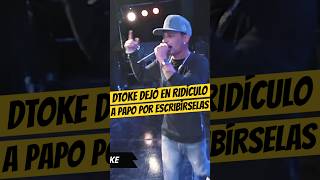 El día que DTOKE HUMILLÓ a PAPO por ESCRIBÍRSELAS💀🔥 Dtoke Papo Freestyle Fmsargentina [upl. by Margie903]