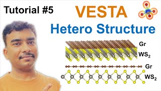 2D heterostructure of monolayer GrWS2 VESTA Tutorial 5 [upl. by Honeywell]