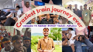 Craziest Train Journey Ever Varanasi to Maihar Devi 😱 yt youtube vlog vlogs vlogging vlogger [upl. by Ietta]