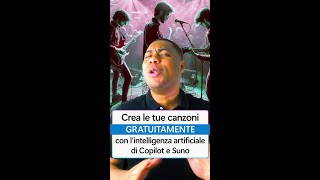 Crea canzoni con lAI gratis con Copilot e Suno [upl. by Atinav]