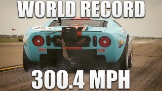 WORLDS FASTEST STREETLEGAL CAR BREAKS 300 MPH IN A STANDING MILE AT THE TEXAS MILE [upl. by Petunia]