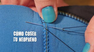 Cómo coser tu neopreno a mano [upl. by Aicirtap]