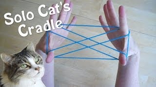 Solo Cats Cradle  How to play with only one person Step by Step [upl. by Gunzburg]