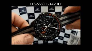 Casio Edifice EFSS550DB1AVUEF EFSS550BL1AVUEF EFSS550PB1AVUEF [upl. by Solim]