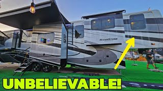 BRAND NEW RV FLOORPLAN From Forest River Riverstone 425FO Fifth Wheel [upl. by Hobie]