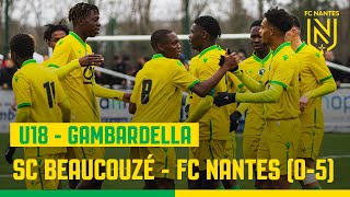 Gambardella  les buts de SC Beaucouzé  FC Nantes [upl. by Meade]