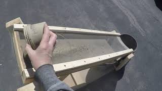 Sifting out sandblasting sand the easy way [upl. by Froh]