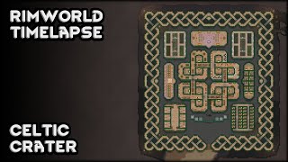 Rimworld Timelapse  Celtic Crater  9 Year Modded Colony [upl. by Bidle]