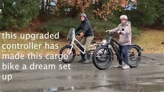 Radwagon to Powerwagon with 35 amp Controller upgrade Review  Dream ECargo bike setup [upl. by Ranice]