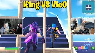 K1ng VS Vic0 1v1 Buildfights [upl. by Denn]