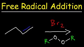 Alkene  HBR  ROOR  Reaction Mechanism [upl. by Kamilah]