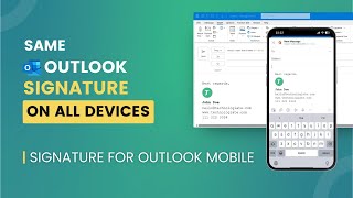 How to Sync Your Outlook Email Signature Across Desktop Mobile and Web  Outlook Mobile Signature [upl. by Lucia]