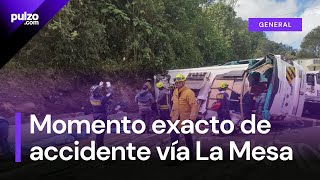 Se conoció causa de accidente de bus en vía La MesaMosquera  Pulzo [upl. by Icram756]