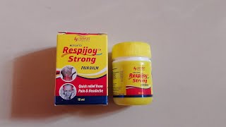 Respijoy strong balm yellow balm Uses [upl. by Babette]