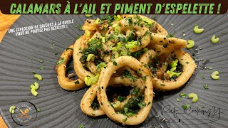 Calamars à lail et piment dEspelette [upl. by Spalding]