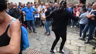 TARANTELLA TRADIZIONE CALABRESE AL SANTUARIO DI POLSI SAN LUCARC [upl. by Saisoj]