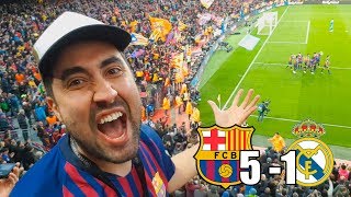 BARCELONA vs REAL MADRID  REACCIÓN EN EL ESTADIO  El Clásico [upl. by Battat]