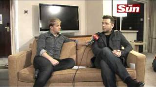 Westlifes Kian Egan interviews Mark Feehily on The Sun Showbiz Bizarre [upl. by Caundra]