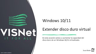 Windows  Extender Disco Duro Virtual [upl. by Margaretha57]