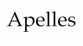 How to Pronounce Apelles [upl. by Tower]