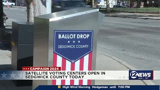 More early voting sites open in Sedgwick County [upl. by Nomyar]