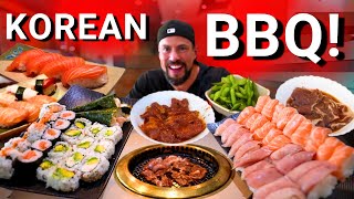 quot90 MINUTES TO EAT AS MUCH KOREAN BBQ amp SUSHI AS POSSIBLE”  SCOTT EATS YOUTUBE  SHABUSEN VANCOUVER [upl. by Godrich]