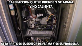 Tu calefaccion se prende y se apaga rapidamente Talvez solo sea el sensor de flama que esta sucio [upl. by Deane29]