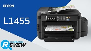 รีวิวปริ้นเตอร์ EPSON L1455 มัลติฟังก์ชั่นสี และ ถังน้ำหมึก อิงค์แท็งค์ ตอบโจทย์ความคุ้มค่า [upl. by Eppesuig755]