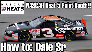 How to NASCAR Throwbacks Nascar Heat 5 Paint Booth Dale Earnhardt [upl. by Richards]