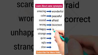 Master Synonyms FAST English Vocabulary Boost esl english synonyms [upl. by Nomor]