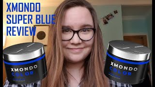 Using Brad Mondos super blue hair dye  dark hair to blue [upl. by Idonah]