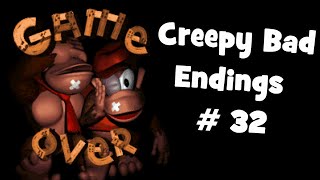 Creepy Bad Endings Donkey Kong [upl. by Eustashe]