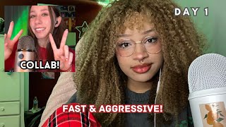 ASMR Fast and Aggressive Mouth Sounds ft dakotabasmr Day 1 Christmas Collab [upl. by Raleigh88]