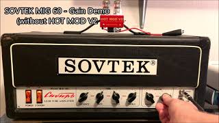 Black Cat Amplification  SOVTEK MIG60 with a HOT MOD V2 Demo [upl. by Talley]