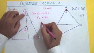 GEOMETRİ KONU ANLATIMIÜÇGENDE AÇILAR 2  Şenol Hoca [upl. by Gennie]