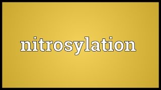 Nitrosylation Meaning [upl. by Batha]