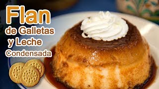 Riquisima Receta Flan de Galletas y Leche Condensada [upl. by Trinette]